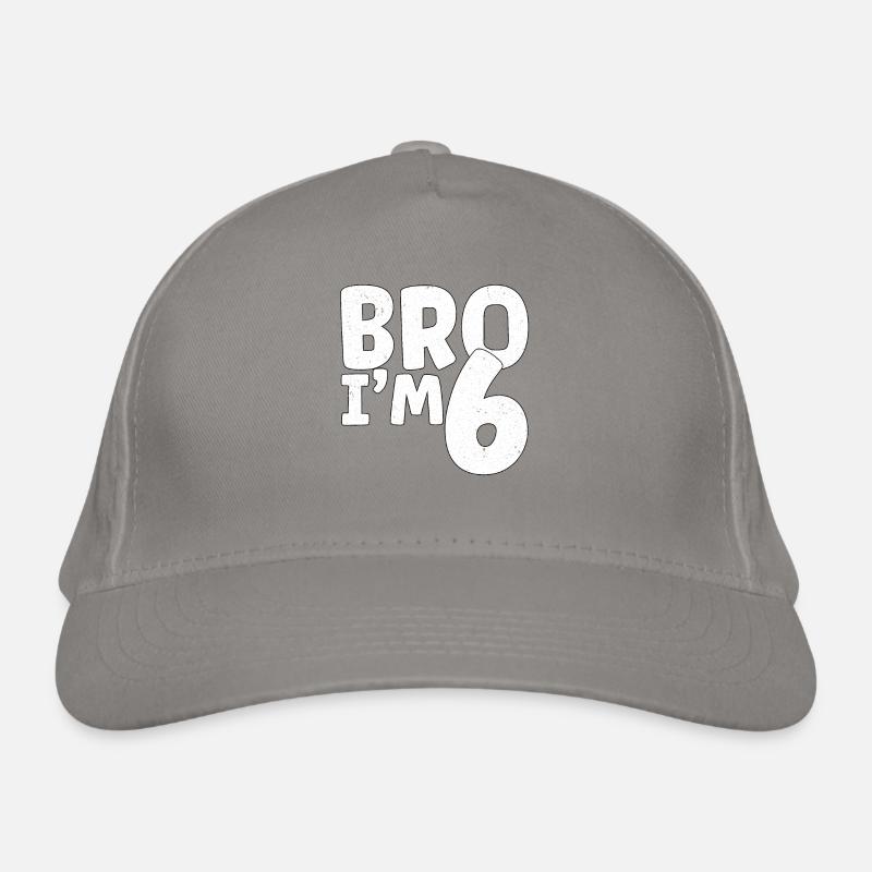 Bro I'm 6 Organic Baseball Cap