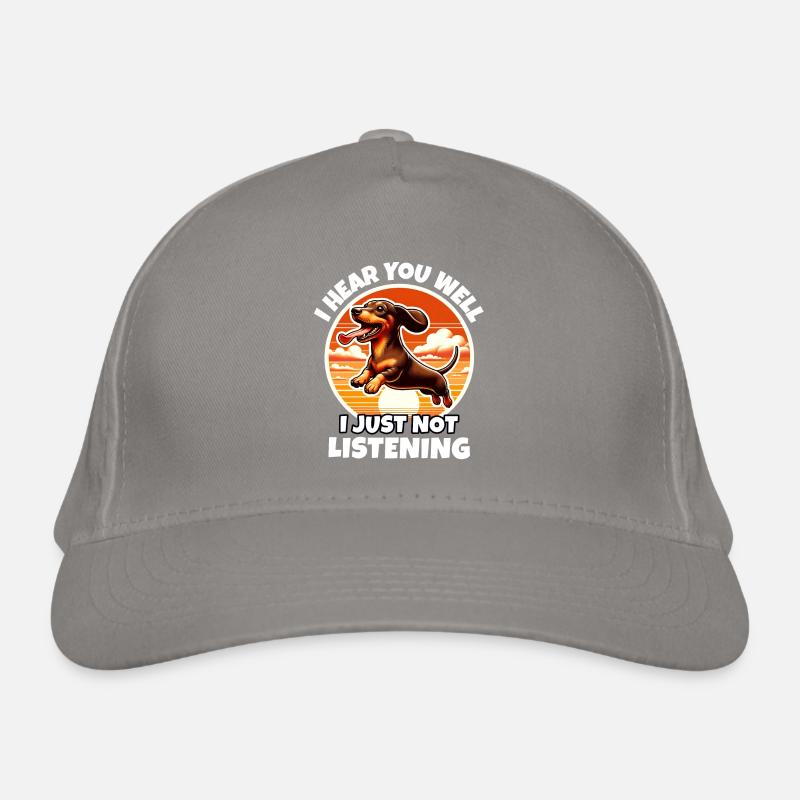 Dictons sur le teckel Casquette classique bio