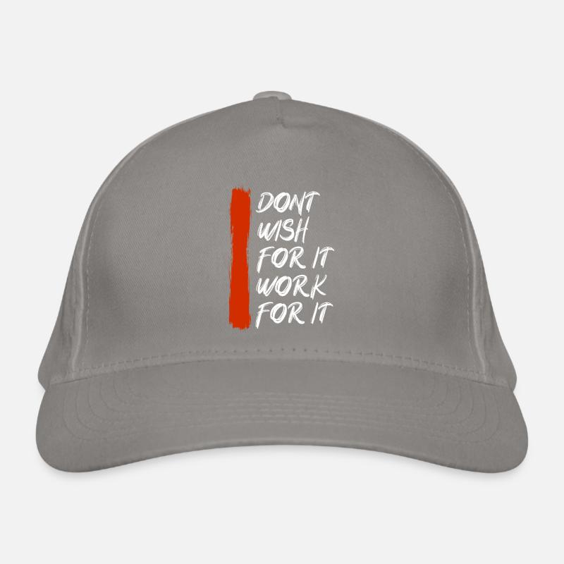 Je ne souhaite pas que ça travaille pour ça Casquette classique bio