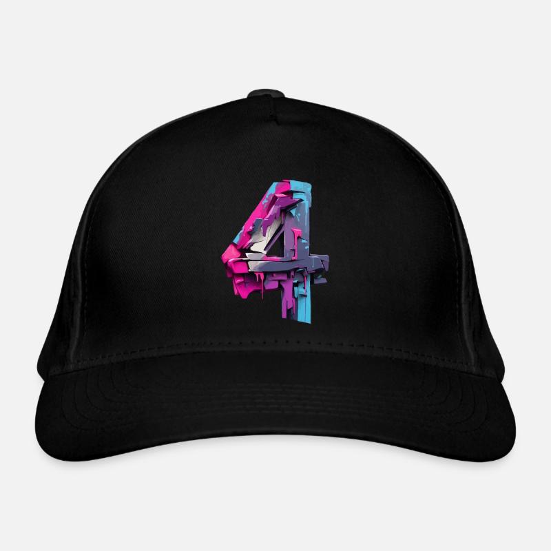 NUMMER 4 NR. 4 COOL 4. GEBURTSTAG Bio-Baseballkappe