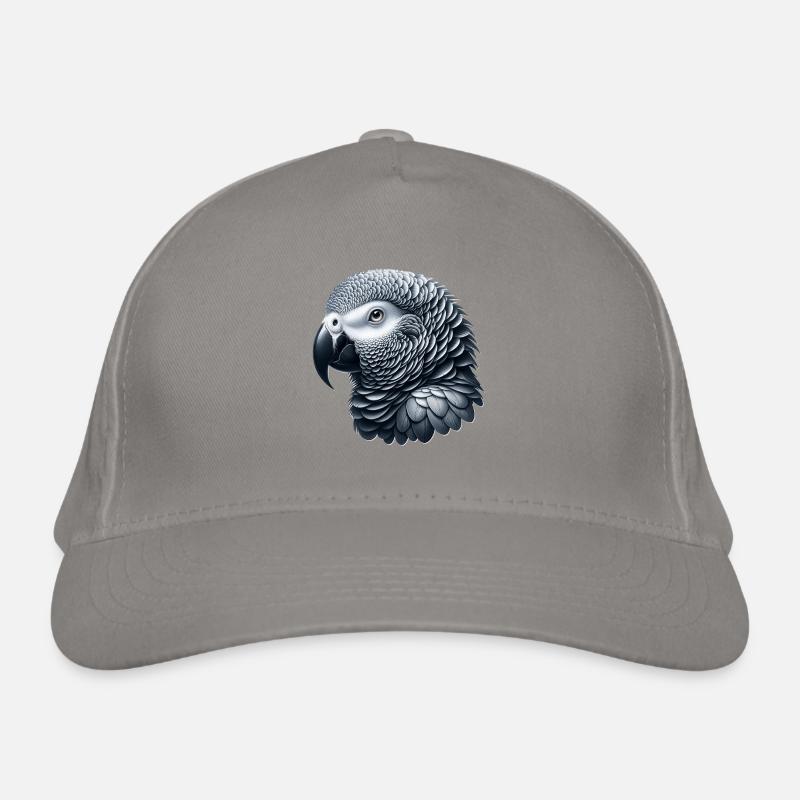 Graupapagei Bio-Baseballkappe