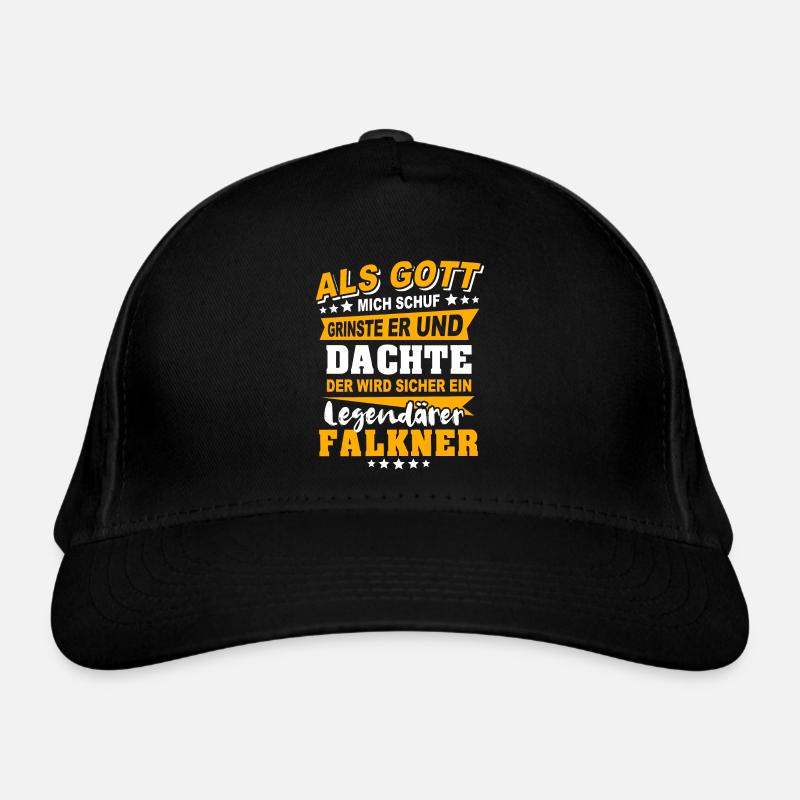Falkner Sprüche Bio-Baseballkappe