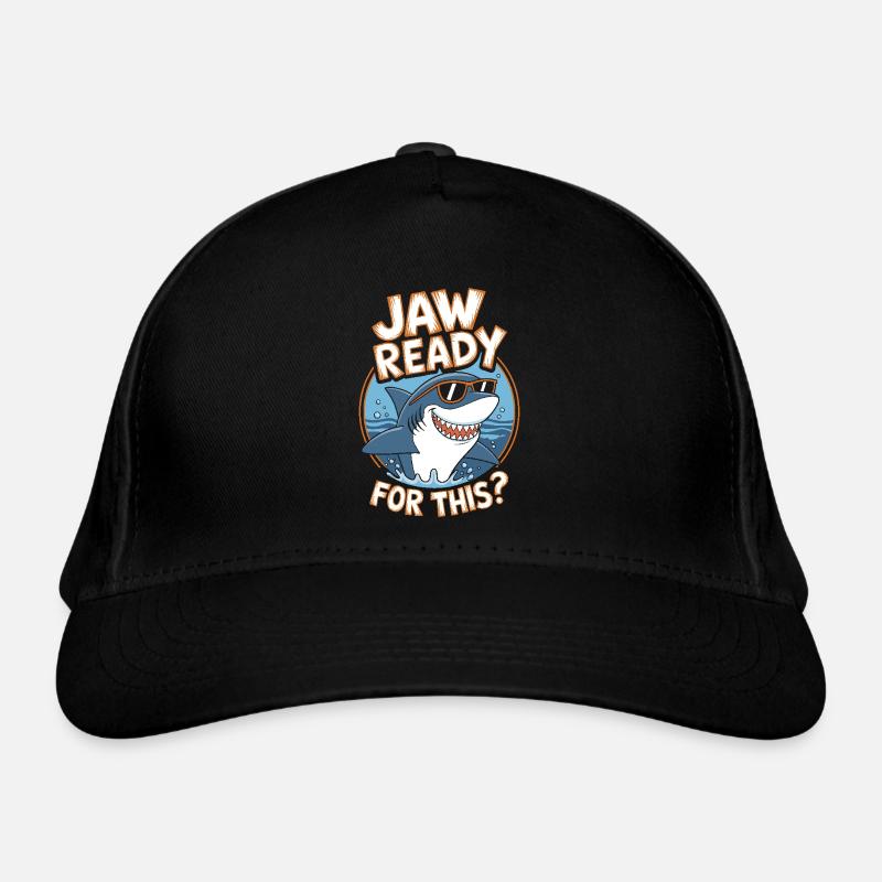 Jaw ready for this? Funny Shark Lover Organic Baseball Cap