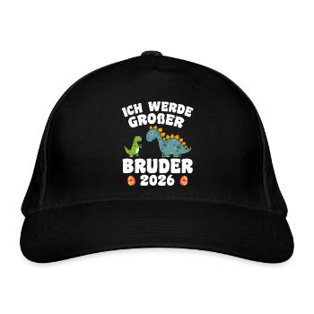 Ich Werde Großer Bruder 2026 - Bio-Baseballkappe - Schwarz - Vorne