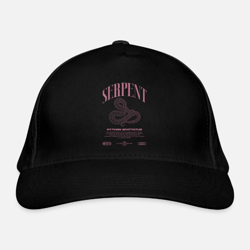 Burmesische Python Moderne Reptilienhalter Streetwear Bio-Baseballkappe