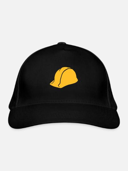 Bauknecht-Bauhelm - Bio-Baseballkappe - Schwarz - Vorne