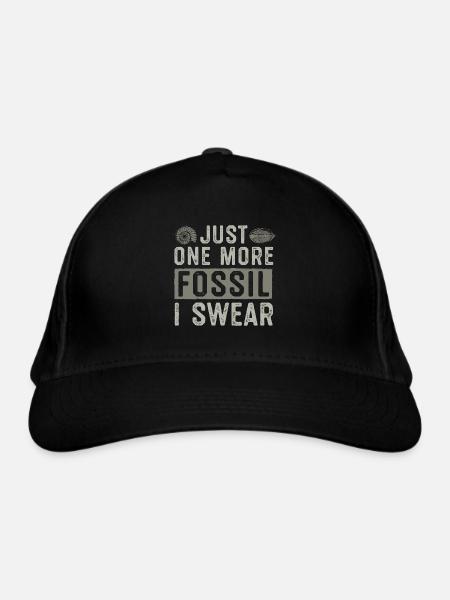 Just one more fossil I swear | Fossil collectors - Organic Baseball Cap - black - Front