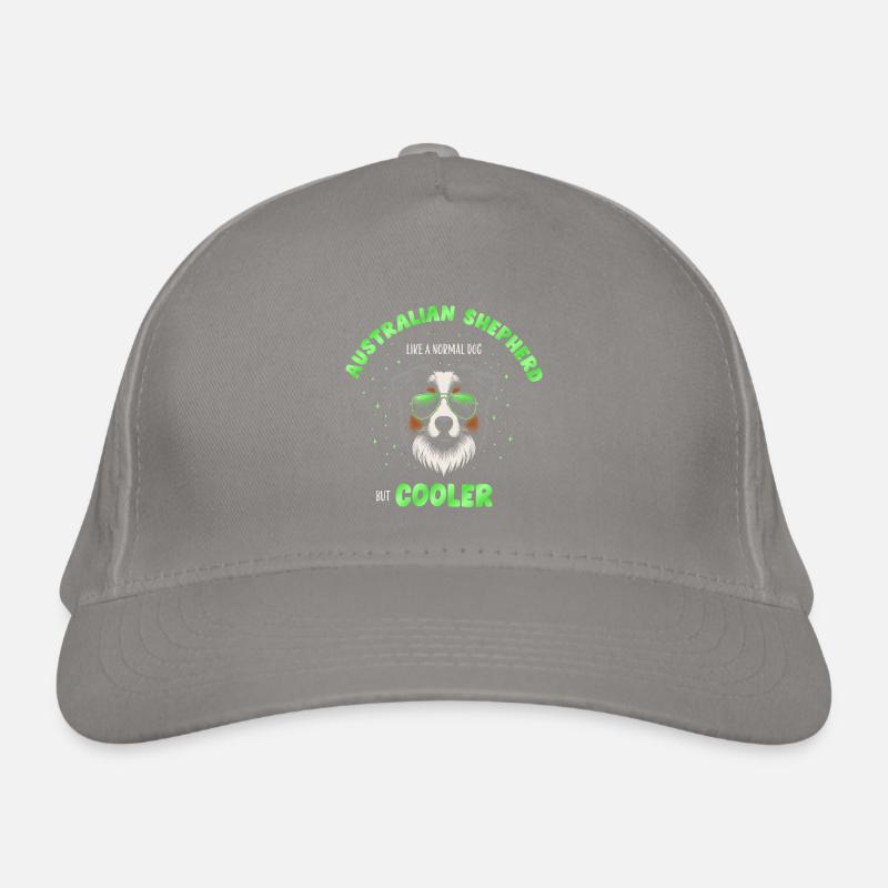 Aussie - comme un chien normal mais vert plus frais Casquette classique bio
