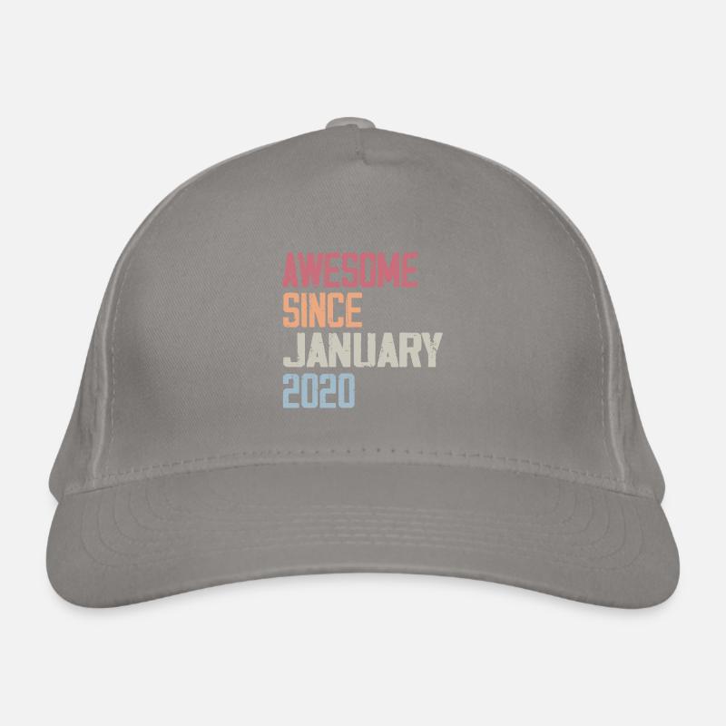Anniversaire Janvier 2020 Rétro 2020 Janvier Casquette classique bio