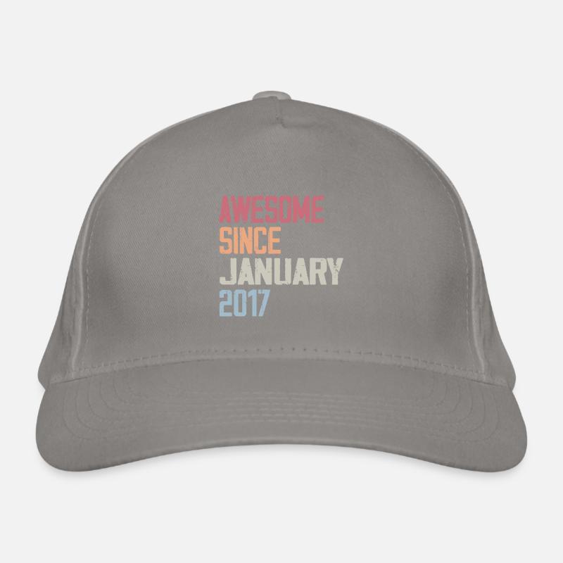 Birthday January 2017 Retro 2017 January Organic Baseball Cap