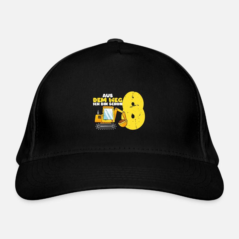 Aus dem Weg ich bin schon 8, Geschenkidee vintage Bio-Baseballkappe