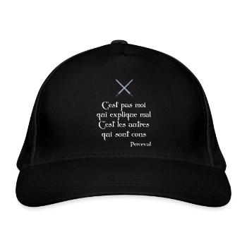 C'est les autres qui sont cons. Perceval - Casquette classique bio - noir - Devant