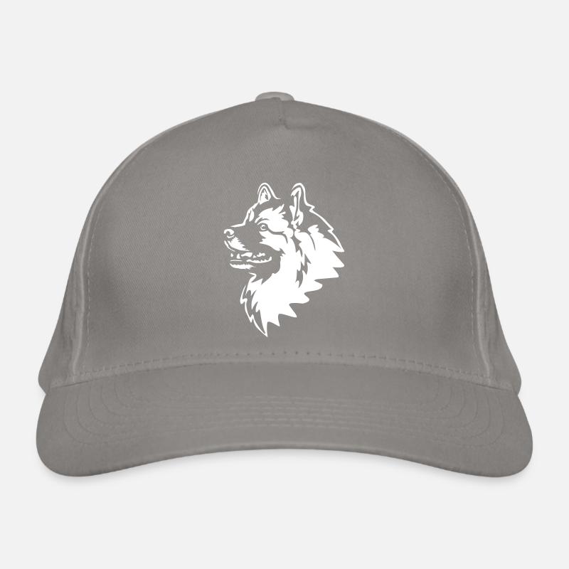 Tête Wolfsspitz « Black Edition » Casquette classique bio