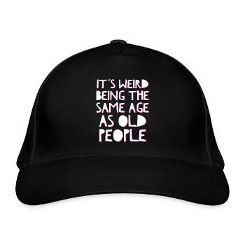 Slogan T-Shirt - Bio-Baseballkappe - Schwarz - Vorne