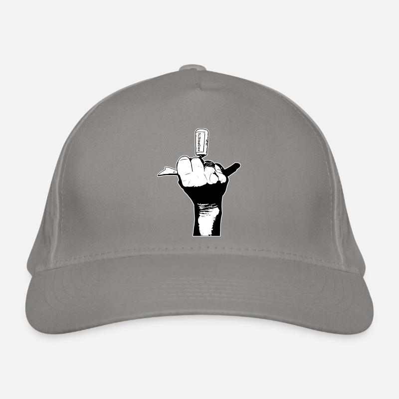 Das böse Mädchen in Schwarz-Weiß Bio-Baseballkappe