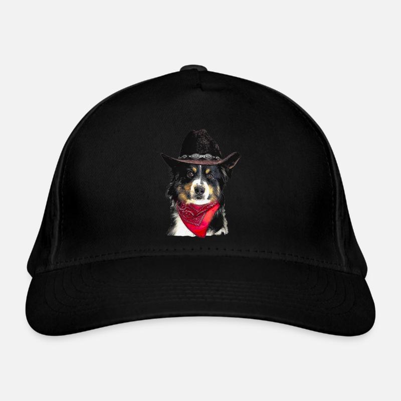 Australian Shepherd im Hut Bio-Baseballkappe