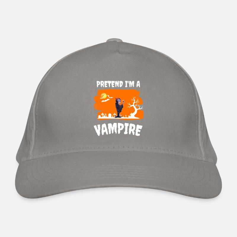 I pretend to be a vampire Halloween Organic Baseball Cap