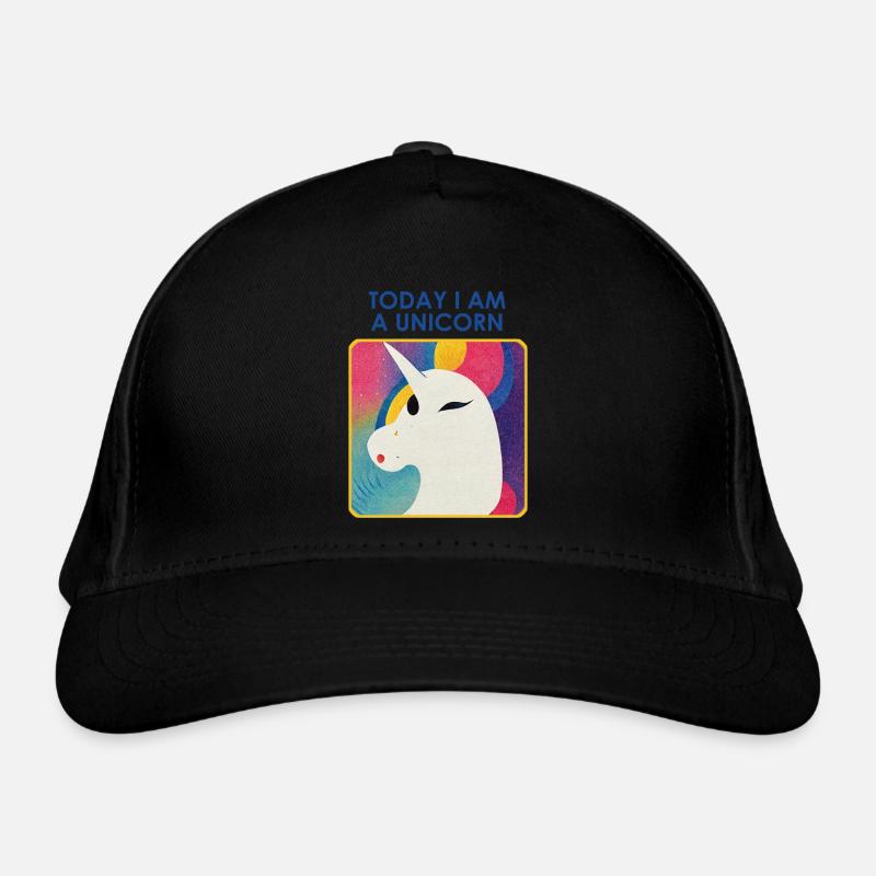 Einhorn mit Motto – Einzigartiges Design Bio-Baseballkappe