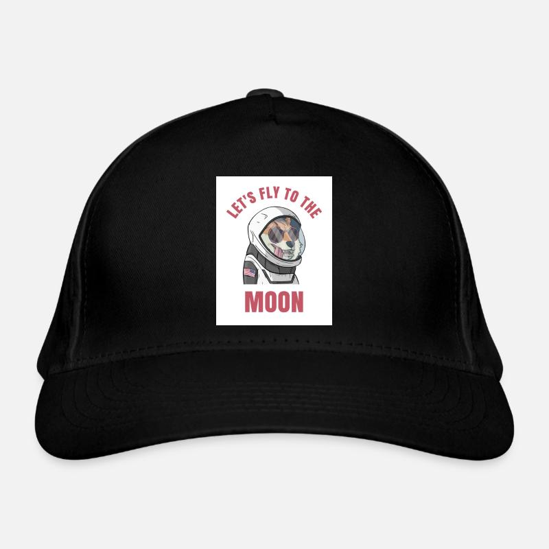Chien astronaute - Casquette classique bio - noir