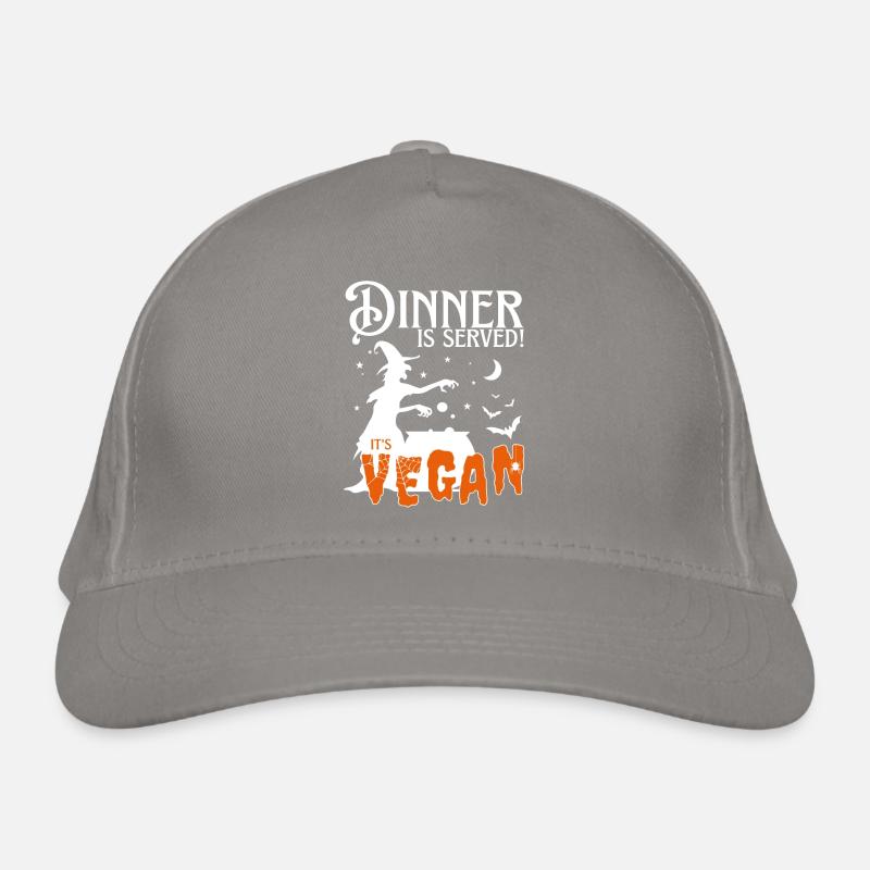 Le dîner d’Halloween de la sorcière végétalienne est servi Casquette classique bio