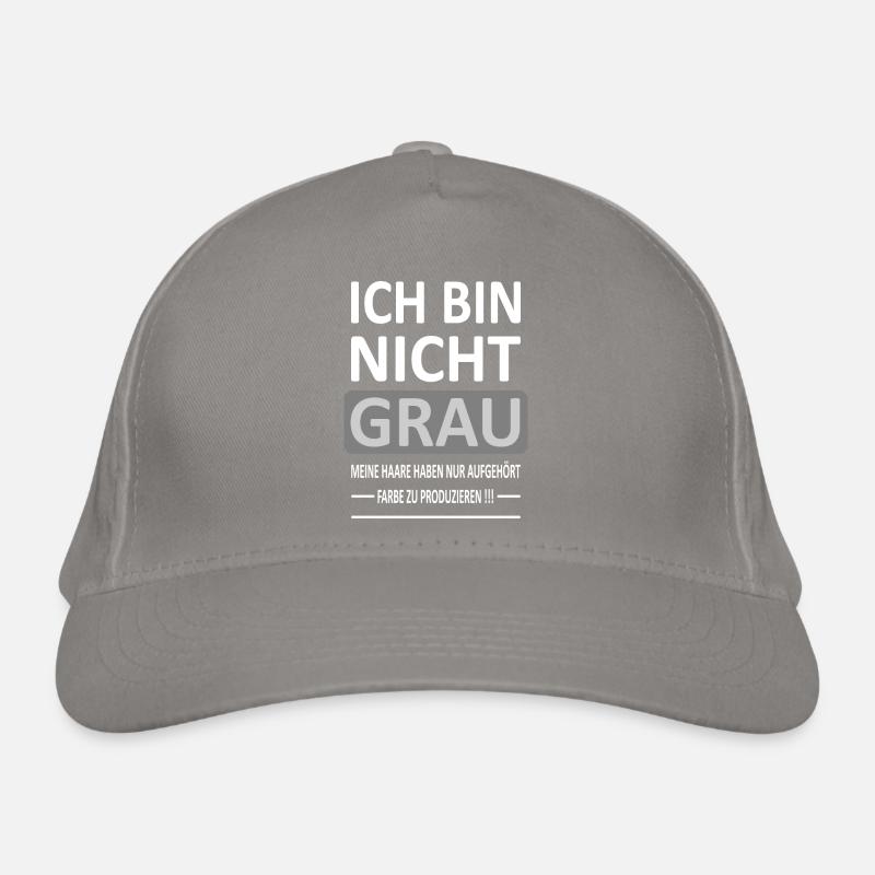 Ich bin Nicht GRAU - Version 2 Bio-Baseballkappe