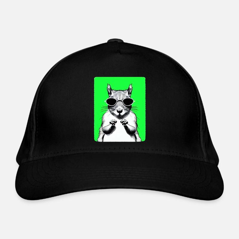 Écureuil Lunettes de soleil Animal Mignon Drôle Cool 4 Casquette classique bio