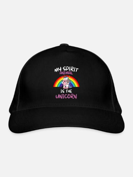 Fantastique Animal Magical Creature Cadeau Licorne - Casquette classique bio - noir - Devant