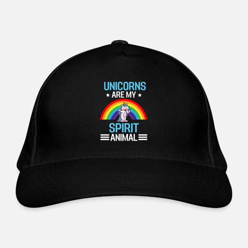Magical Mythical Creature Gift Funny Unicorn - Organic Baseball Cap - black
