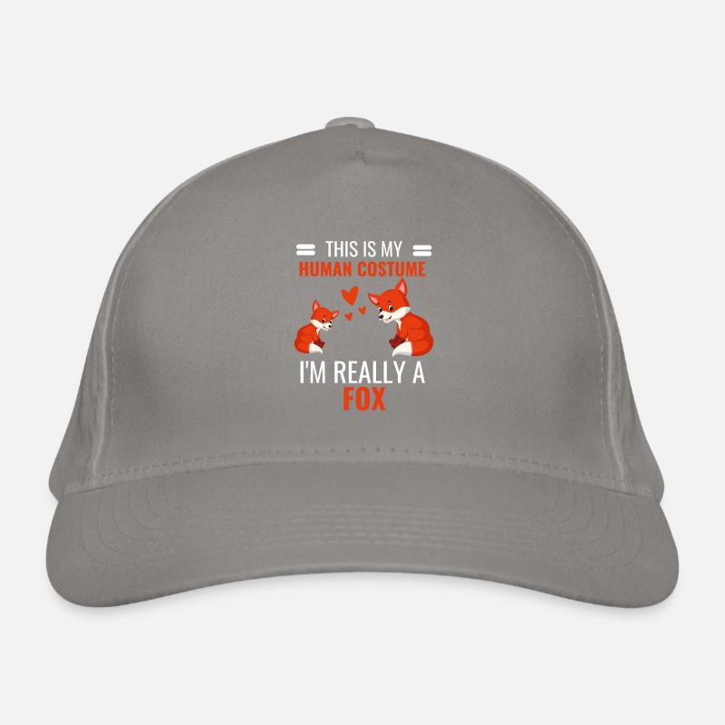 Fuchs Kostüm Party Wald Tier Geschenk Fuchs Bio-Baseballkappe