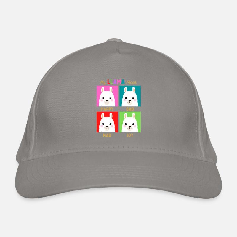 My Llama Mood Organic Baseball Cap