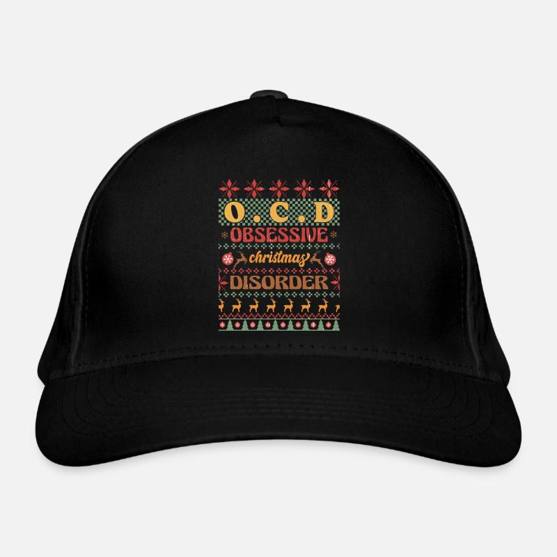 OCD Christmas sublimation Organic Baseball Cap