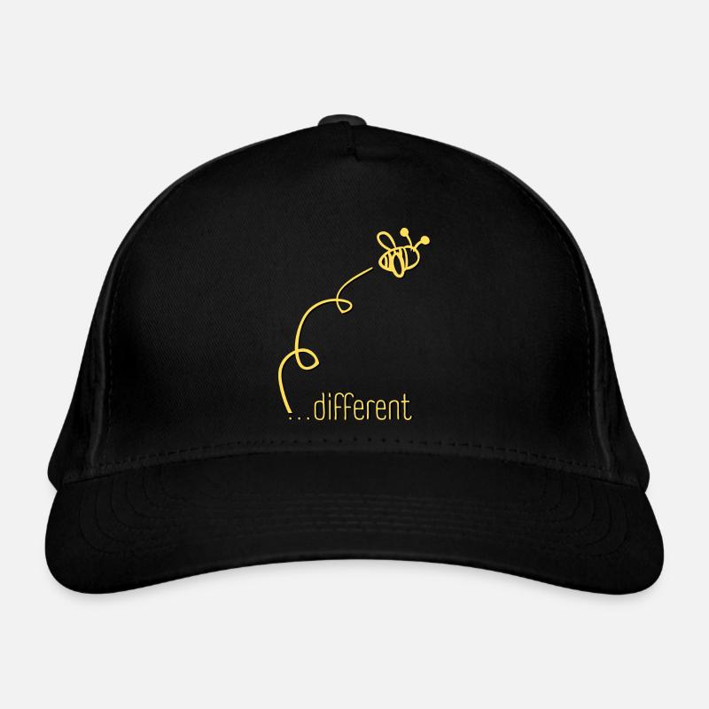 Bee Different - Be different! Statement Design Organic Baseball Cap