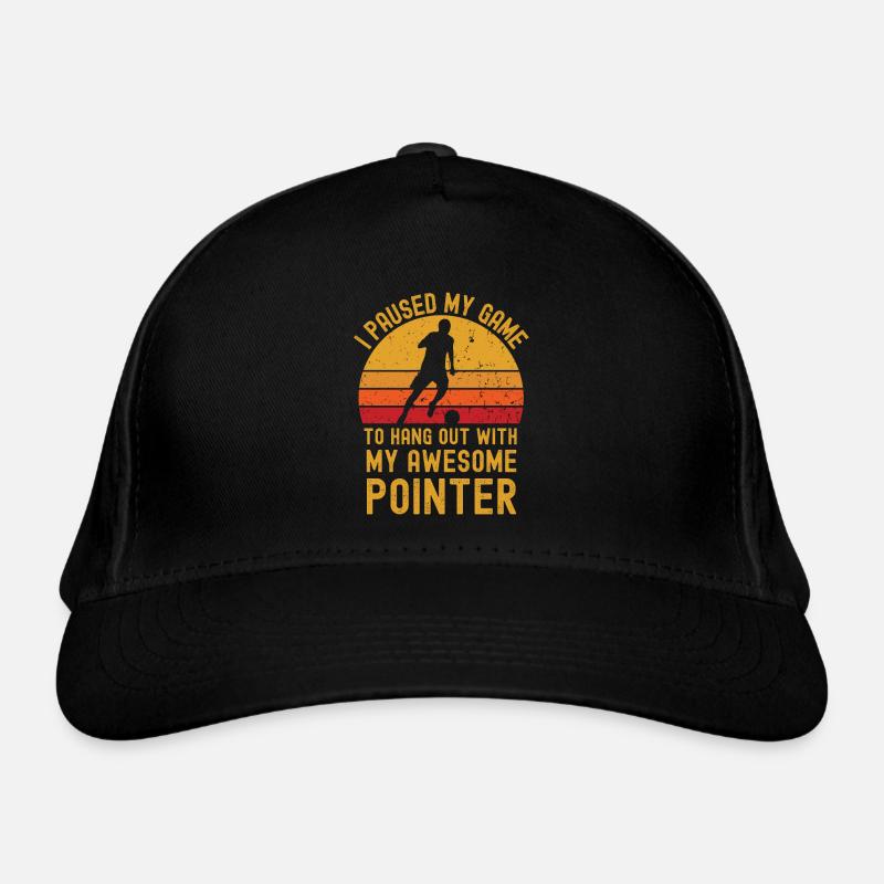 Football and Pointer Organic Baseball Cap