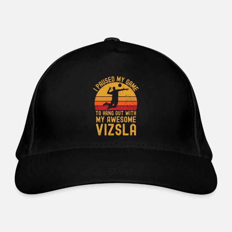 Volleyball und Vizsla Bio-Baseballkappe
