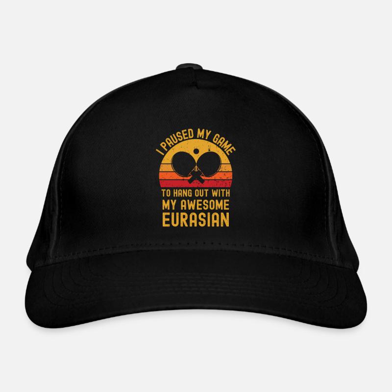 Tennis de table et Eurasier Casquette classique bio