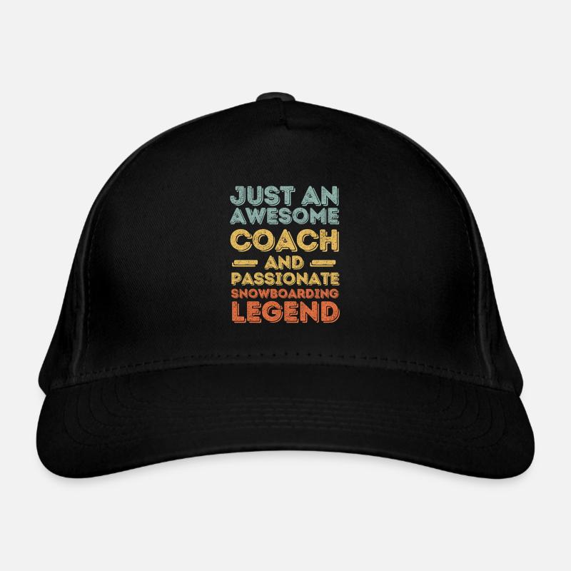 Trainer Snowboarding retro Organic Baseball Cap
