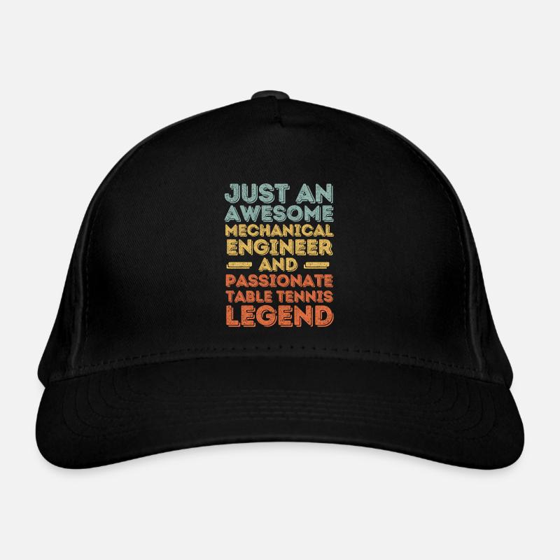 Mechanical Engineer Table Tennis retro Organic Baseball Cap