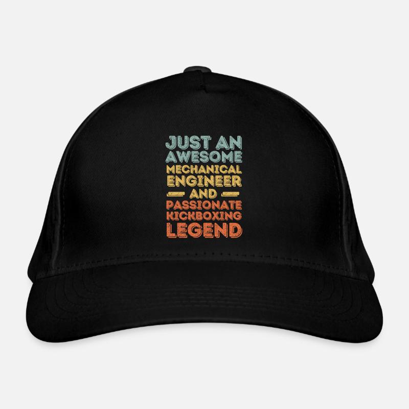 Mechanical Engineer Kickboxing retro Organic Baseball Cap
