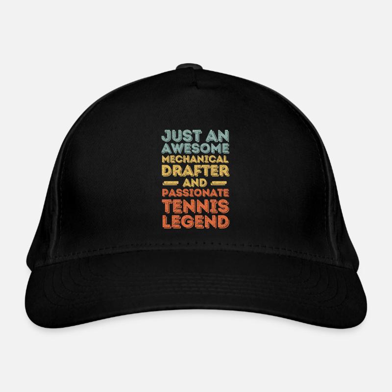 Dessinateur technique Tennis rétro Casquette classique bio