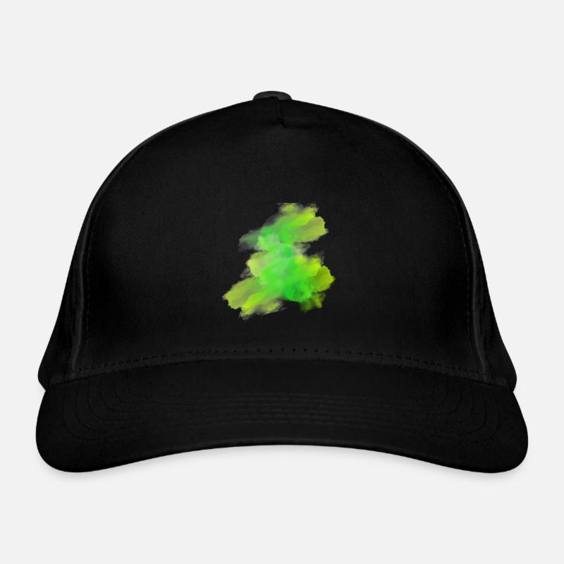splash bunt farbe muster aufdruck comic style Bio-Baseballkappe