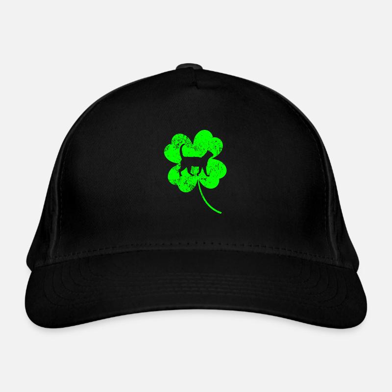 Katze St.Patrick's Tag Kleeblatt Bio-Baseballkappe