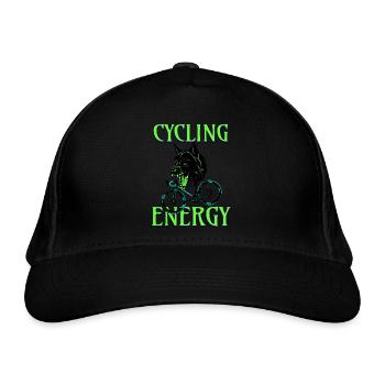 Énergie cyclable - Casquette classique bio - noir - Devant
