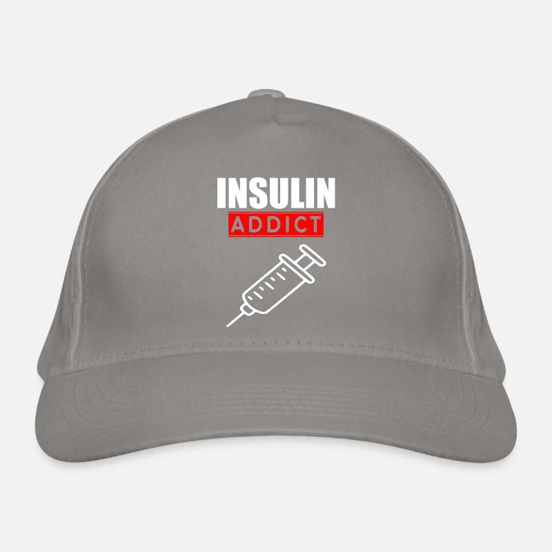 Insulin addict logo Organic Baseball Cap