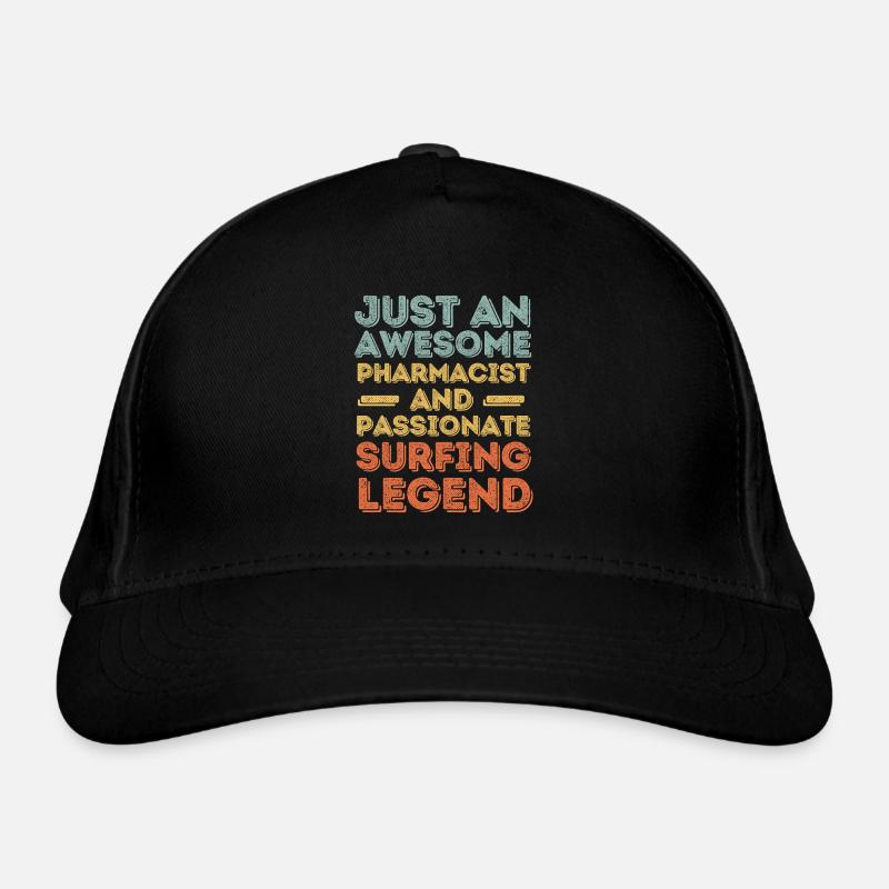 Pharmacien Légende du surf rétro Casquette classique bio