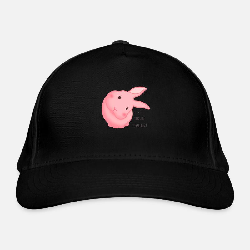 Es ist nur eine Phase, Hase! Minimal Rosa Bio-Baseballkappe