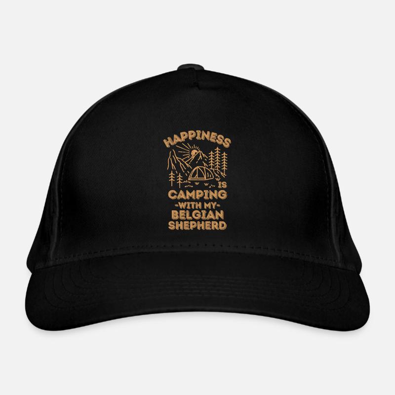 Camping avec berger belge Casquette classique bio