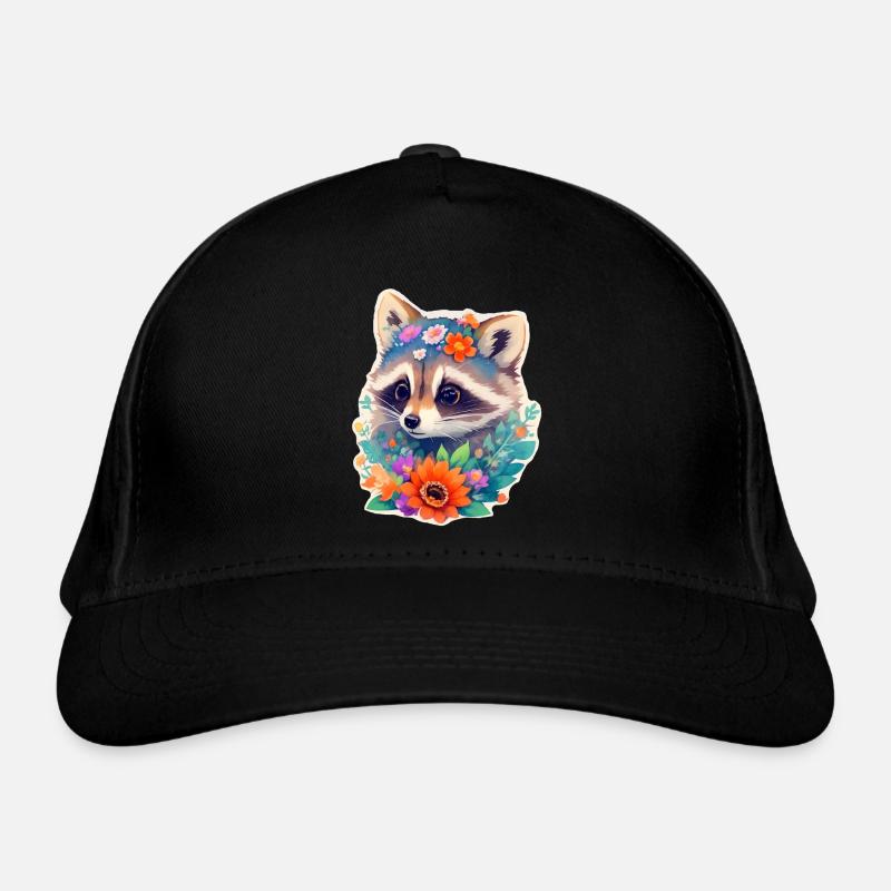 Waschbär Bio-Baseballkappe