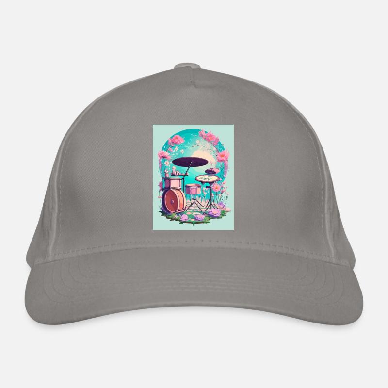 Percussion in flowers Organic Baseball Cap