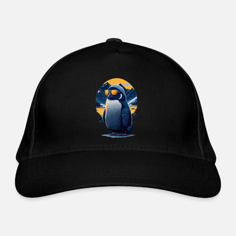 Cooler Pinguin Bio-Baseballkappe