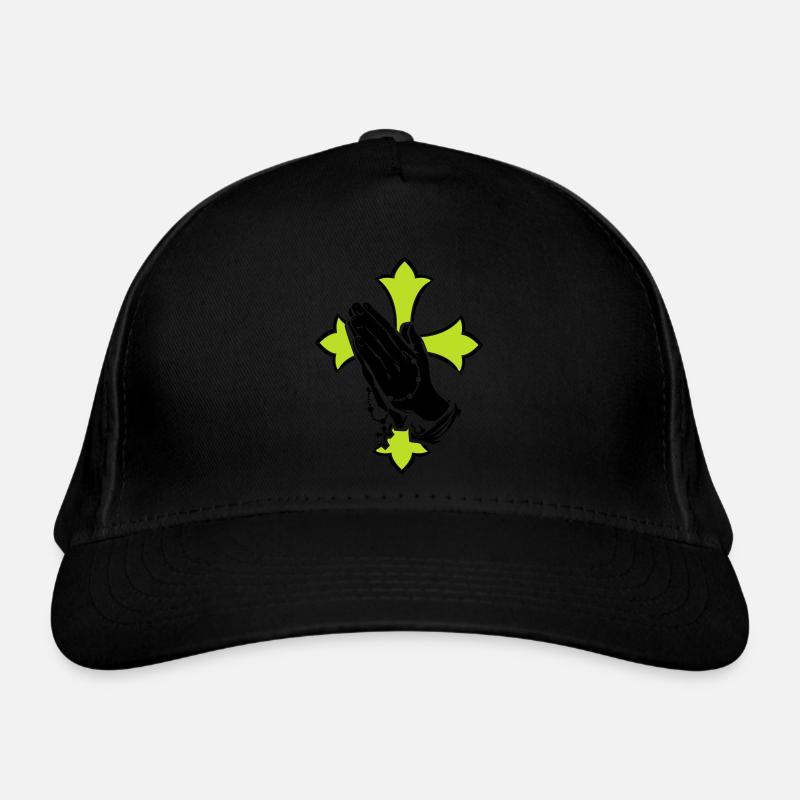 praying hands Organic Baseball Cap